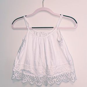 $5 w purchase✨Garage White Tank Top